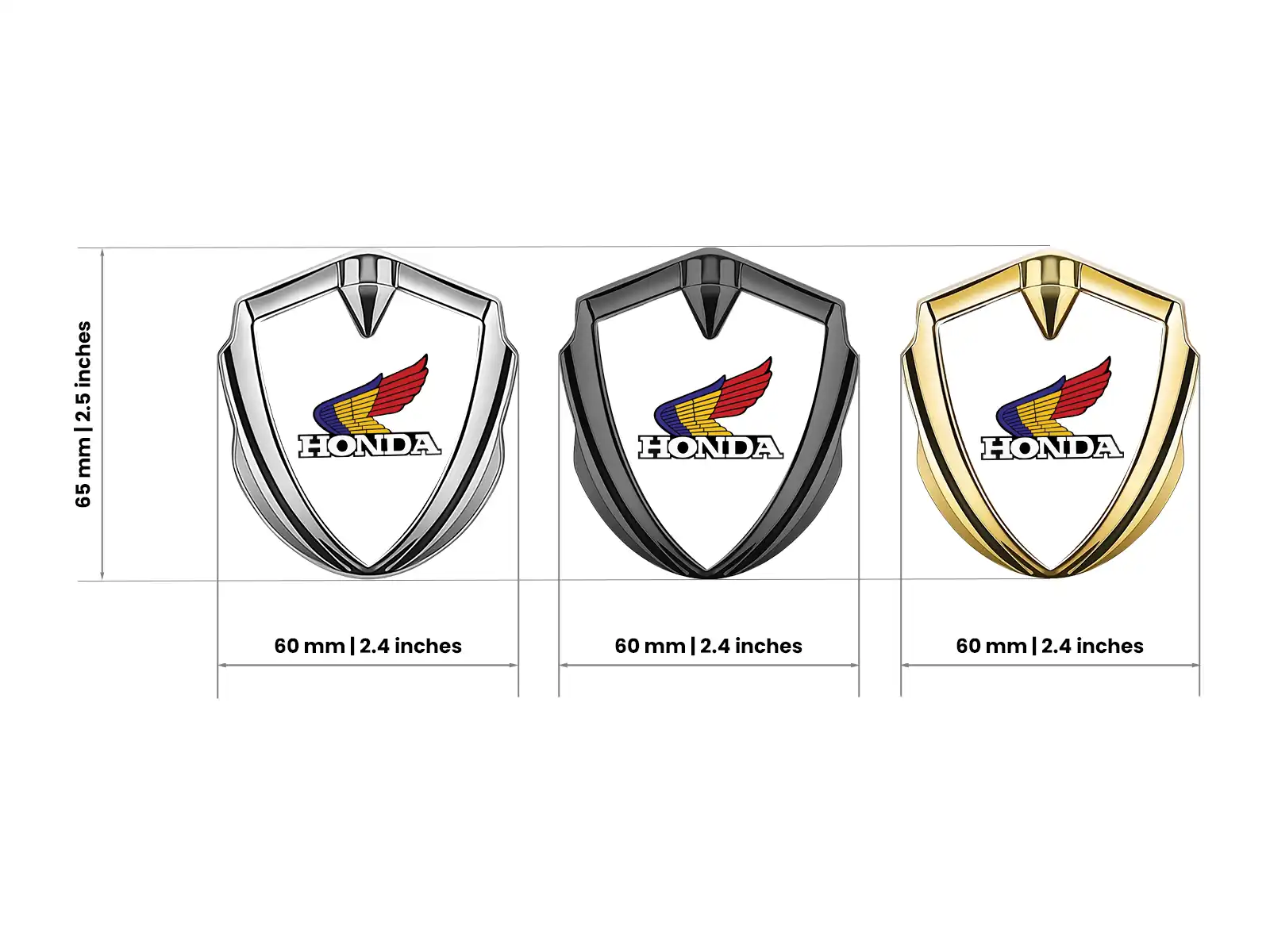 Honda Emblema Silicone Badge Disegno High-End Look Drift